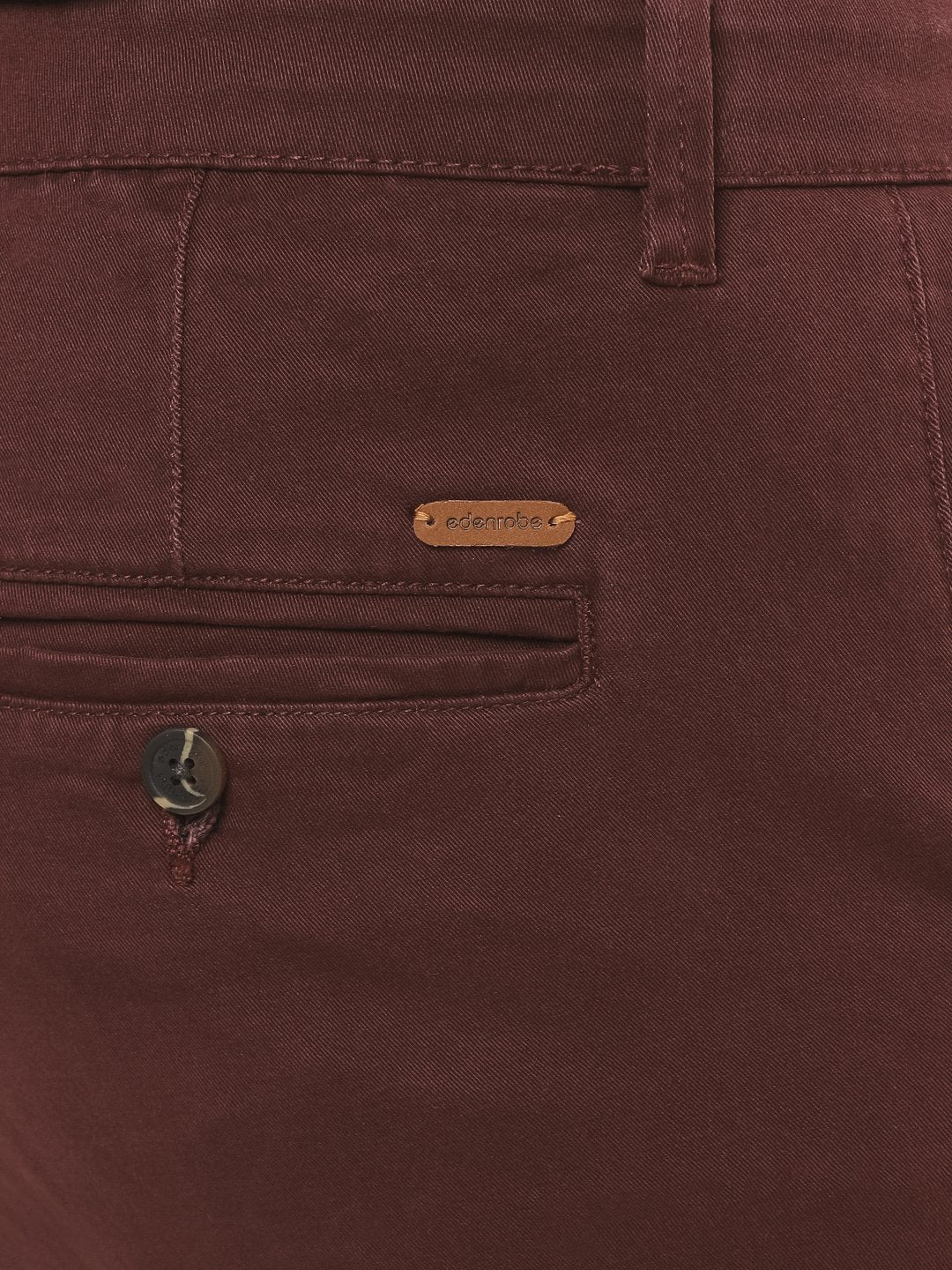 Men's Maroon Chino Pant - EMBCP22-004 - Image 3