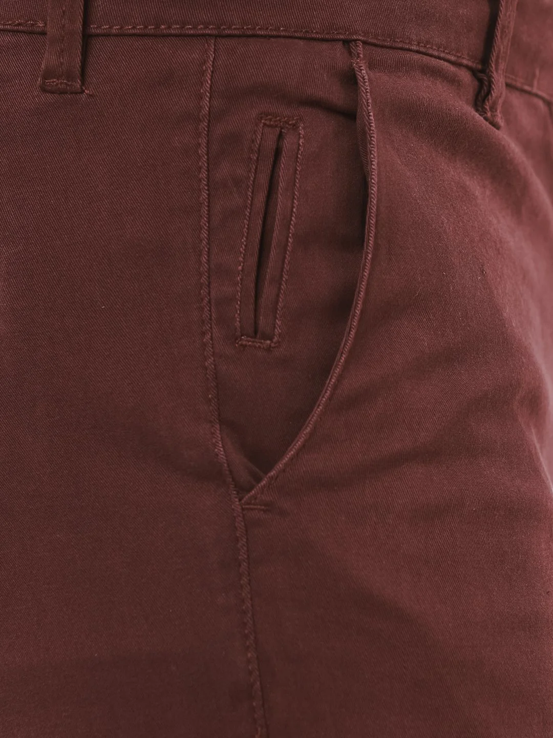 Men's Maroon Chino Pant - EMBCP22-004 - Image 4