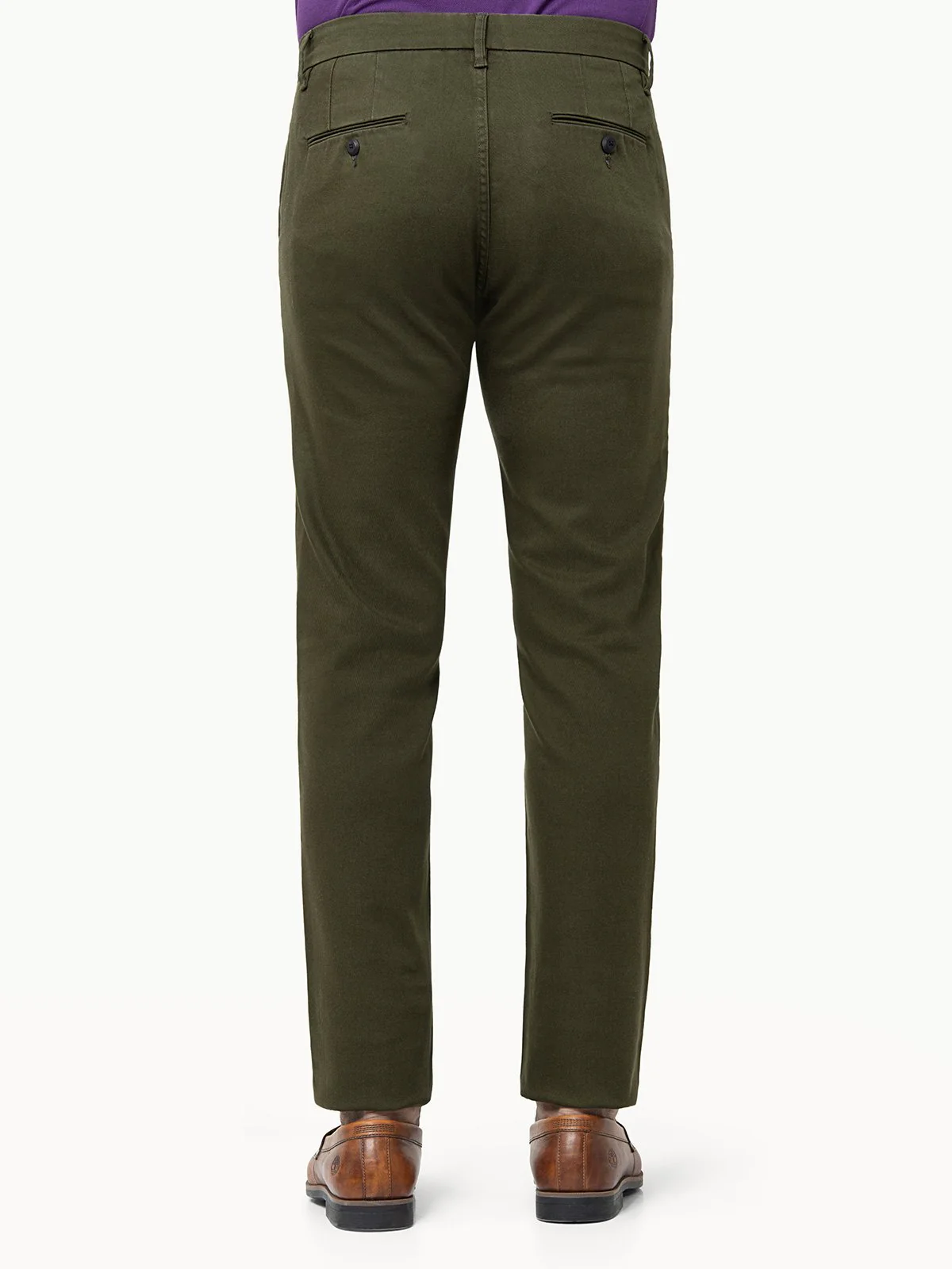 Men's Army Green Chino Pant - EMBCP22-005 - Image 6