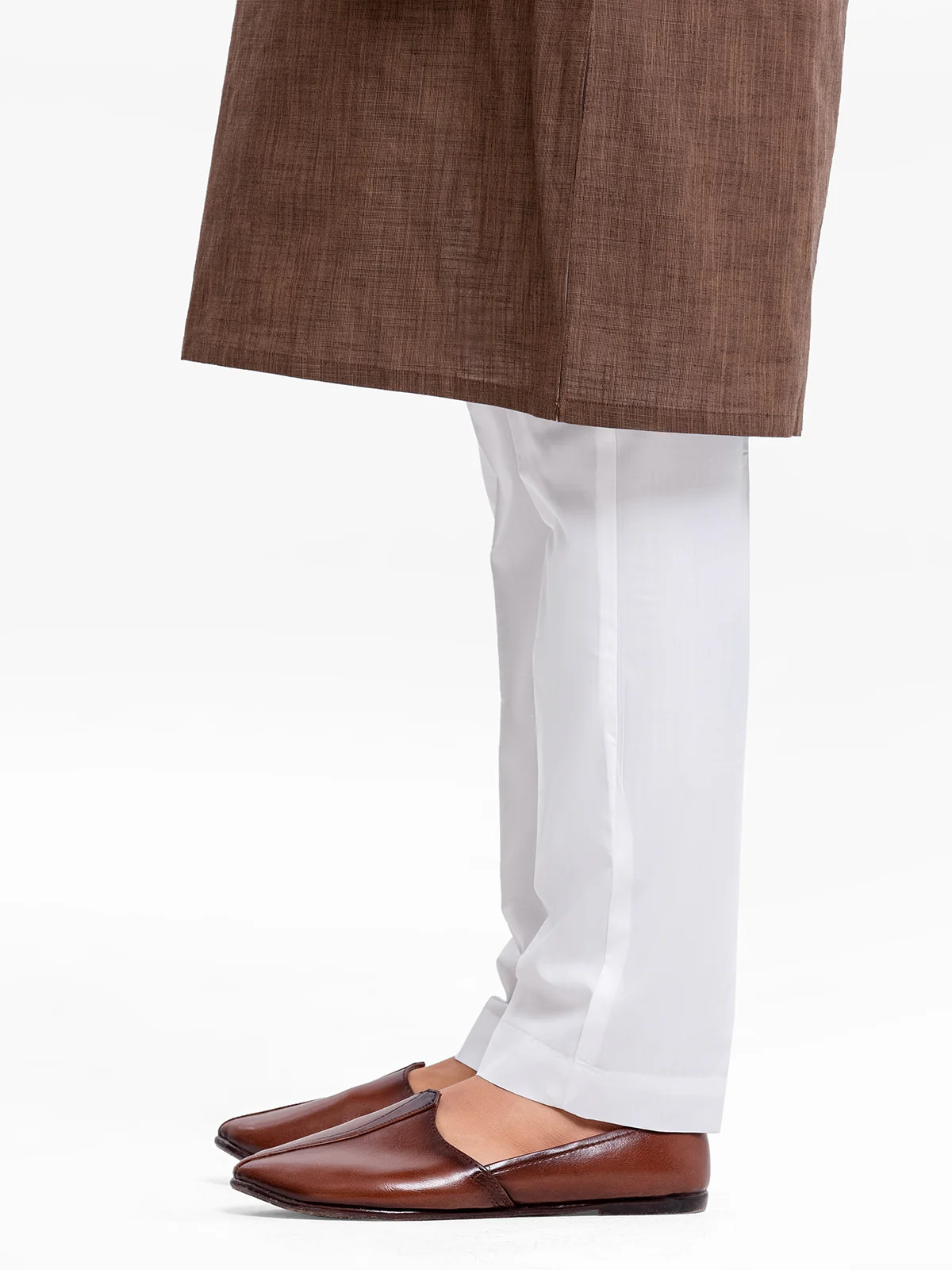Men's White Shalwar/Pajama - EMBP17-9910 - Image 2