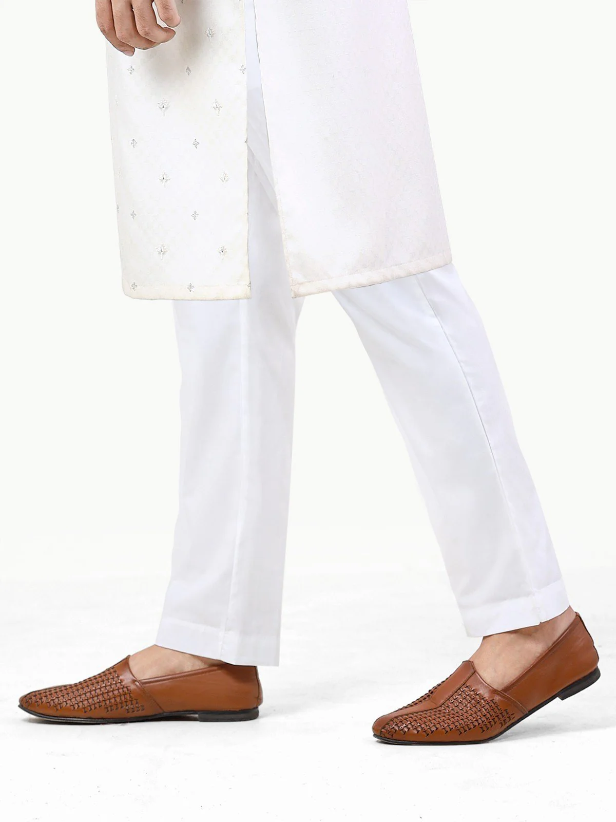 Men's White Pajama - EMBP-9914 - Image 2