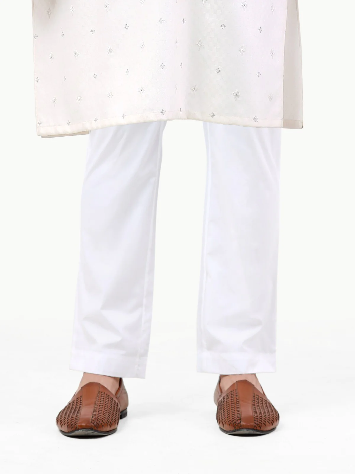 Men's White Pajama - EMBP-9914 - Image 3