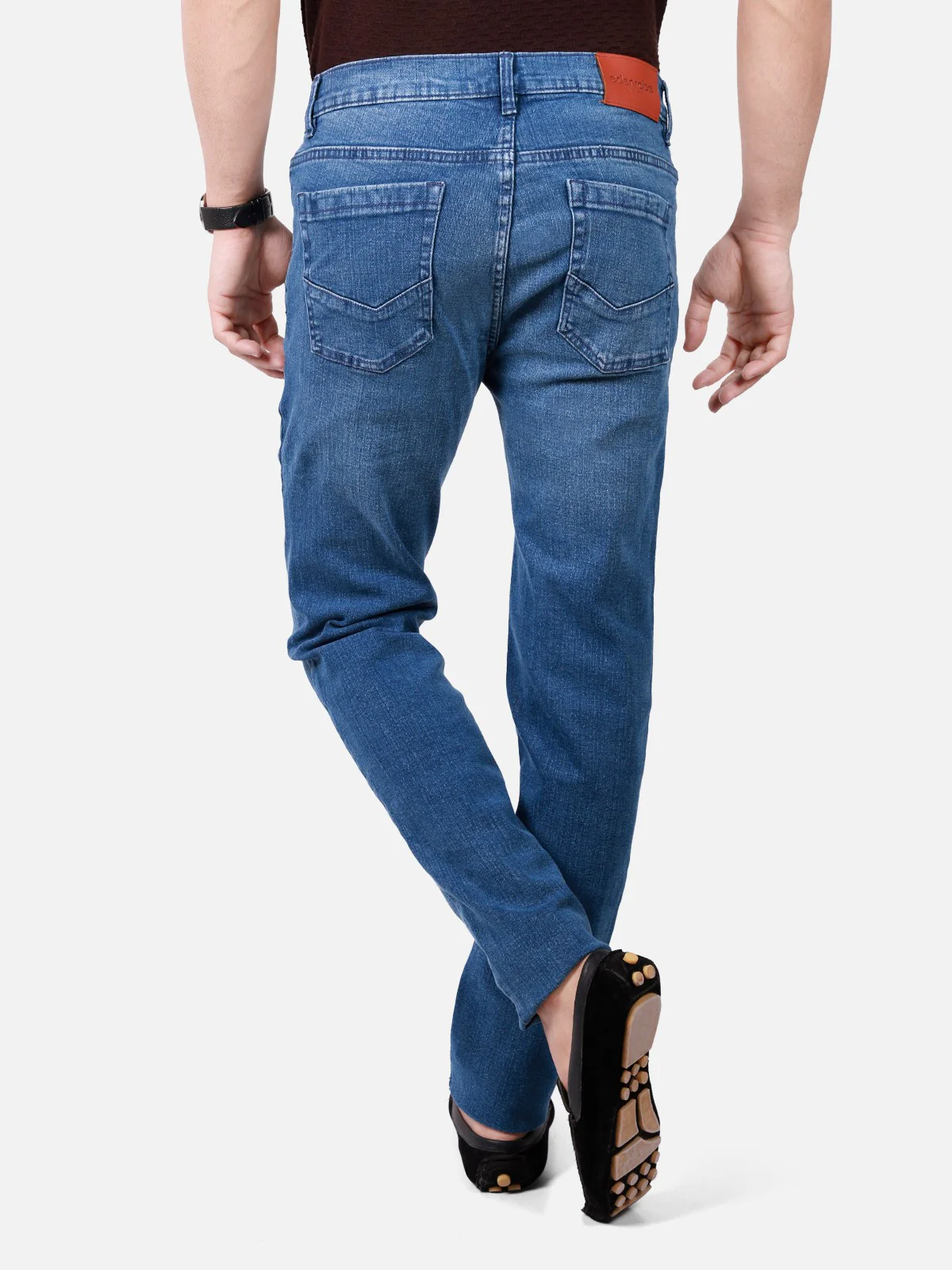 Men's Mid Blue Jeans - EMBPD18-001 - Image 3