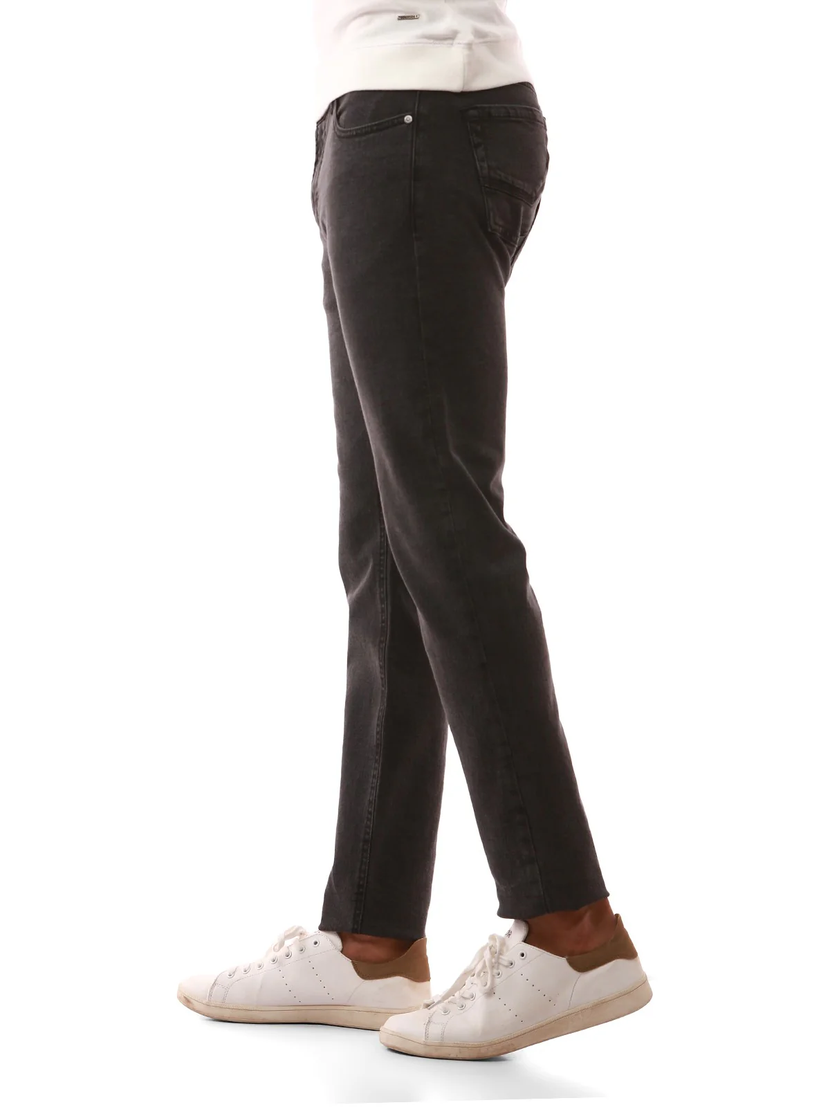 Men's Dark Grey Jeans - EMBPD19-004 - Image 2