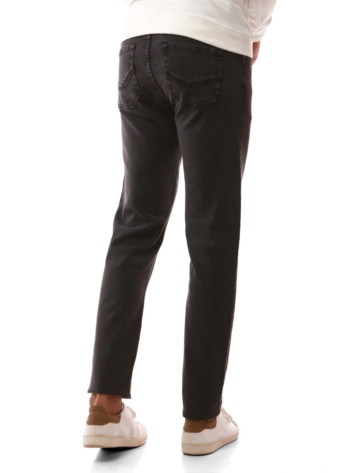 Men's Dark Grey Jeans - EMBPD19-004 - Image 3
