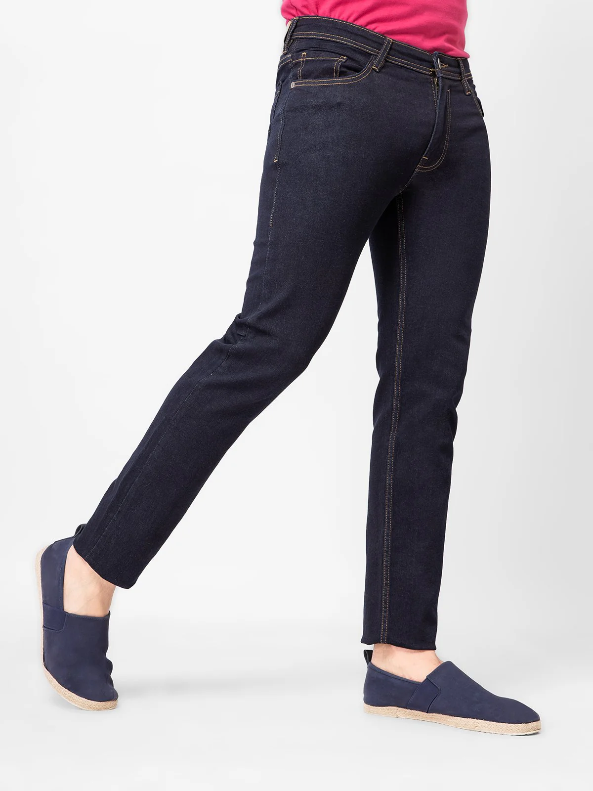 Men's Indigo Blue Jeans - EMBPD21-001 - Image 2