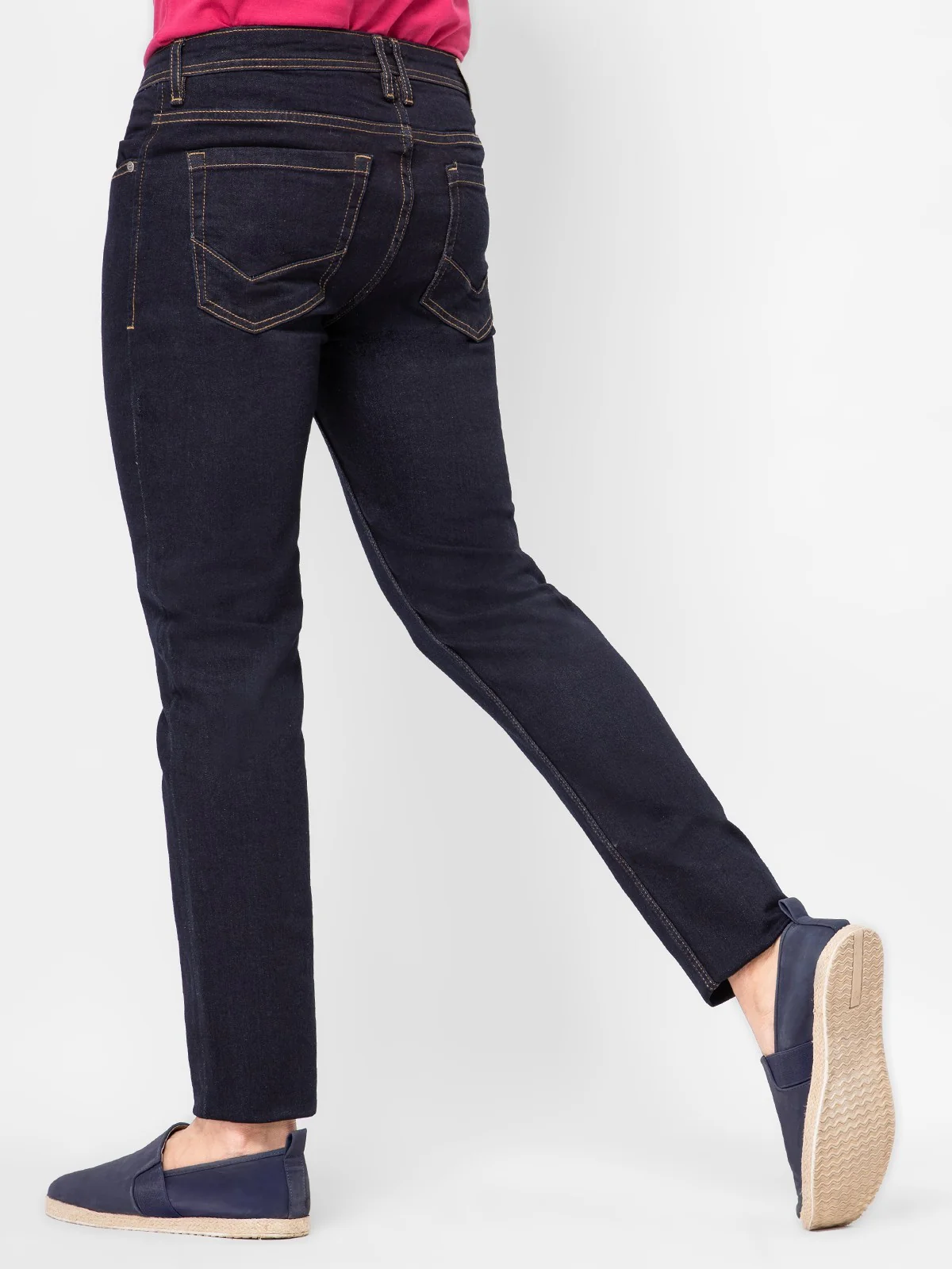Men's Indigo Blue Jeans - EMBPD21-001 - Image 3