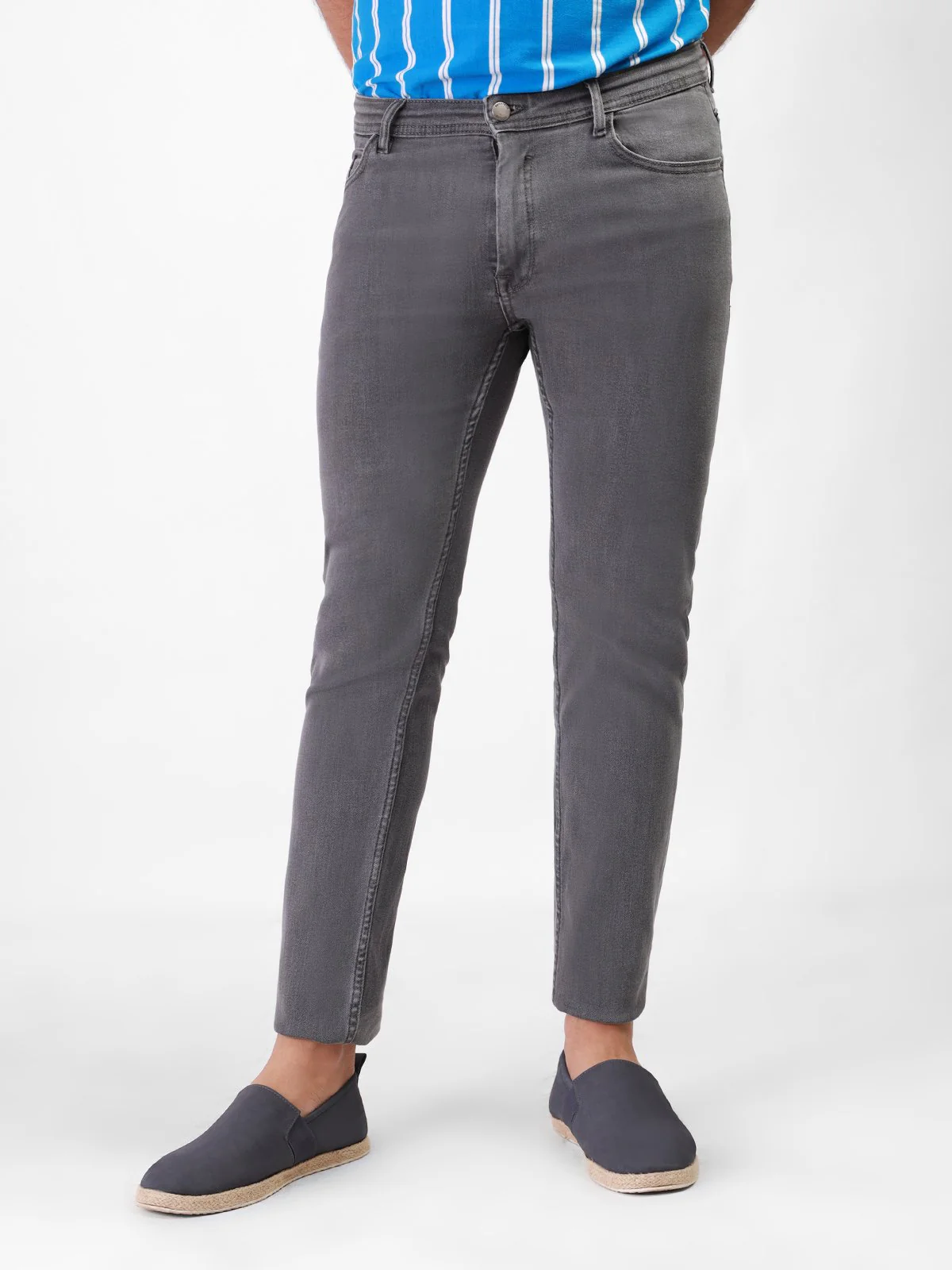 Men's Grey Jeans - EMBPD21-007
