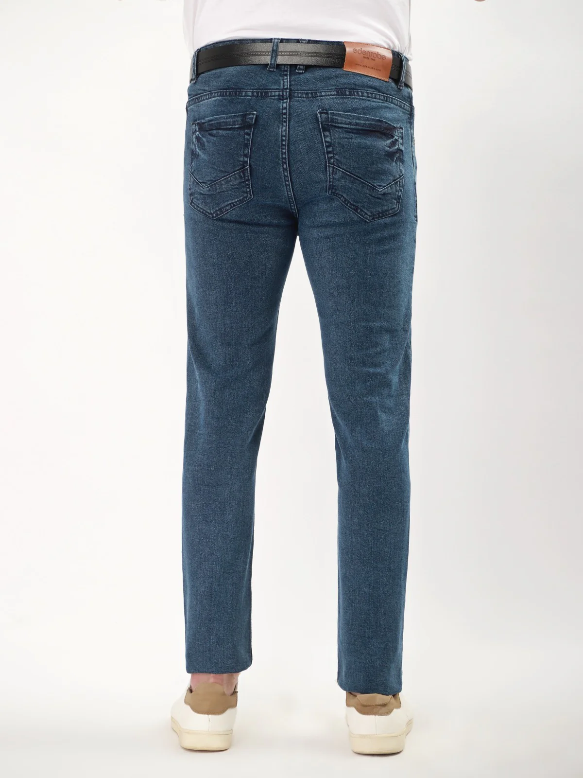 Men's Indigo Blue Jeans - EMBPD21-009 - Image 3
