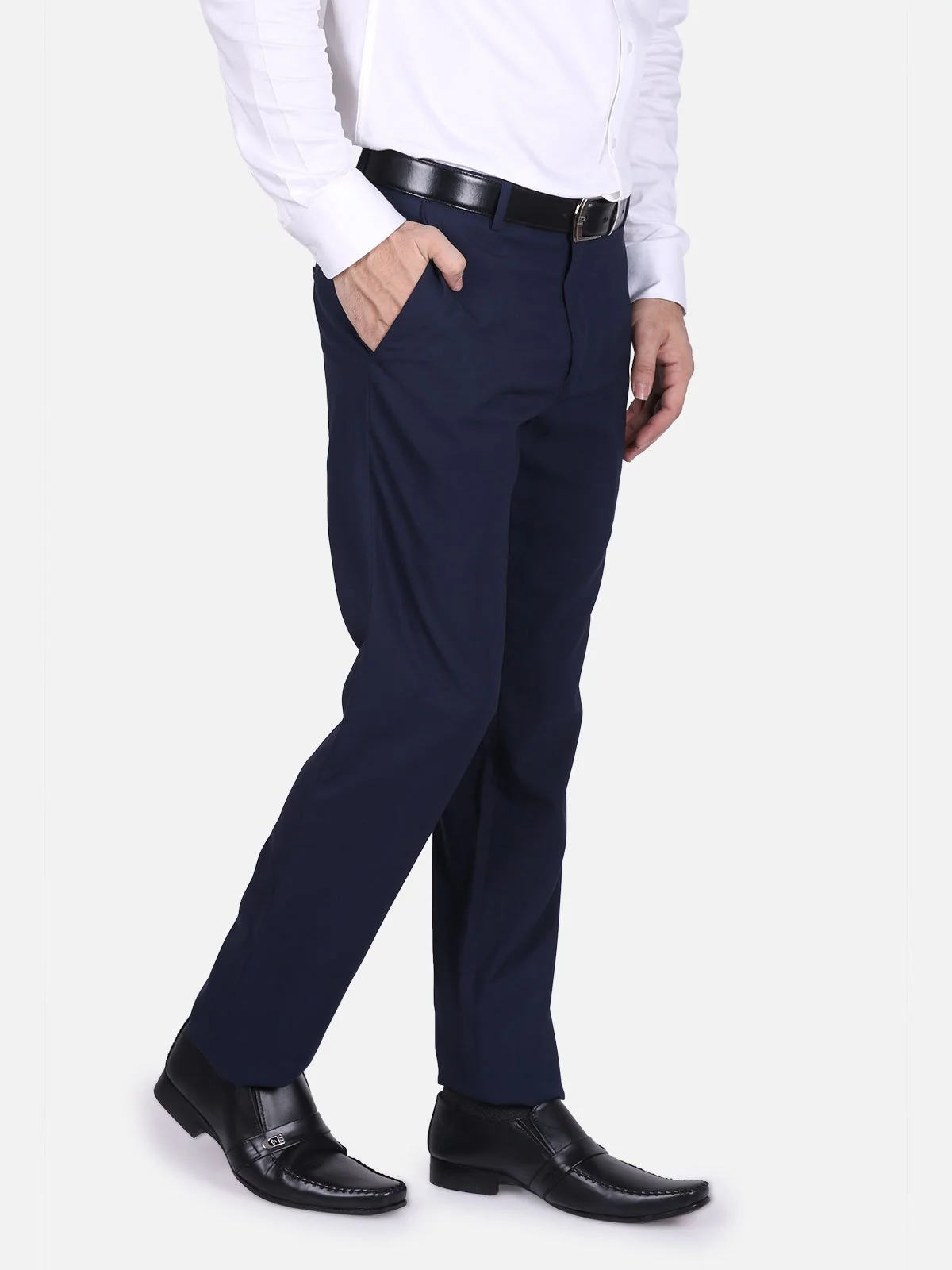 Men's Navy Blue Pant - EMBPF17-15178 - Image 2