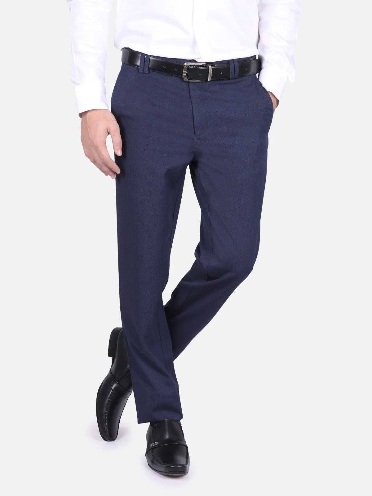 Men's Navy Blue Pant - EMBPF17-15198 - Image 2