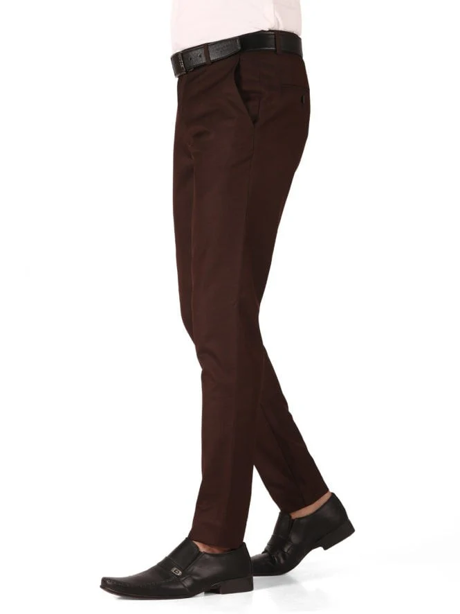 Men's Deep Brown Pant - EMBPF19-015 - Image 2