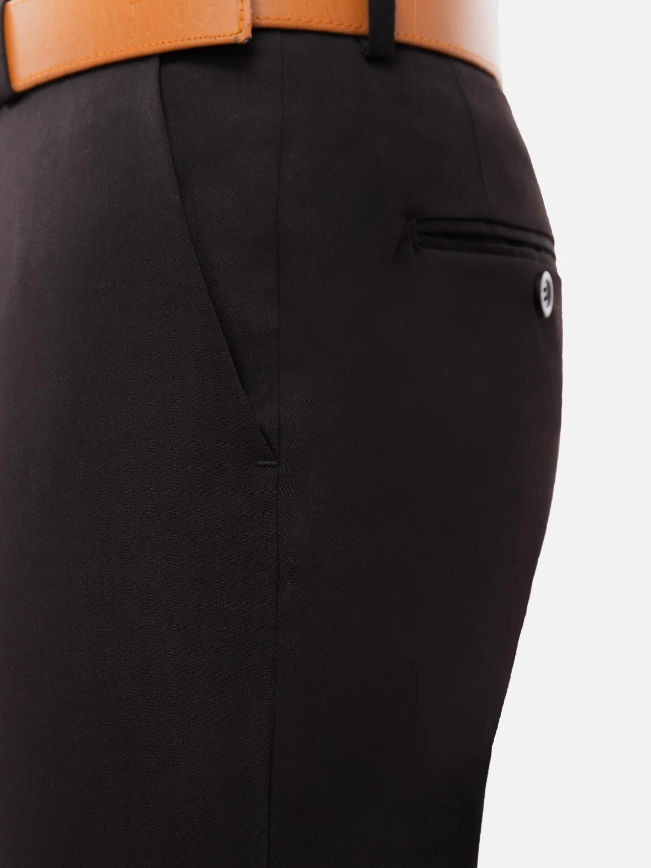 Men's Black Suit Pant - EMBPF20-021 - Image 4