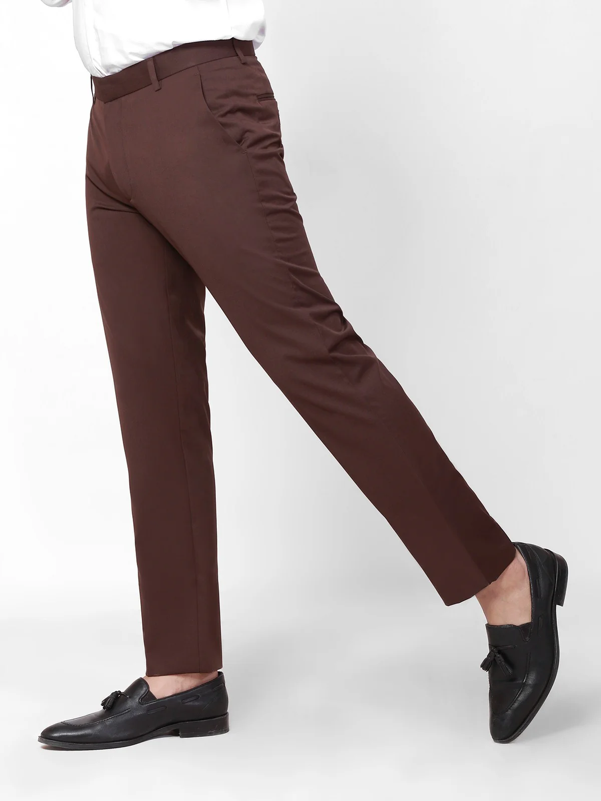 Men's Dark Brown Pant - EMBPF20-022 - Image 2