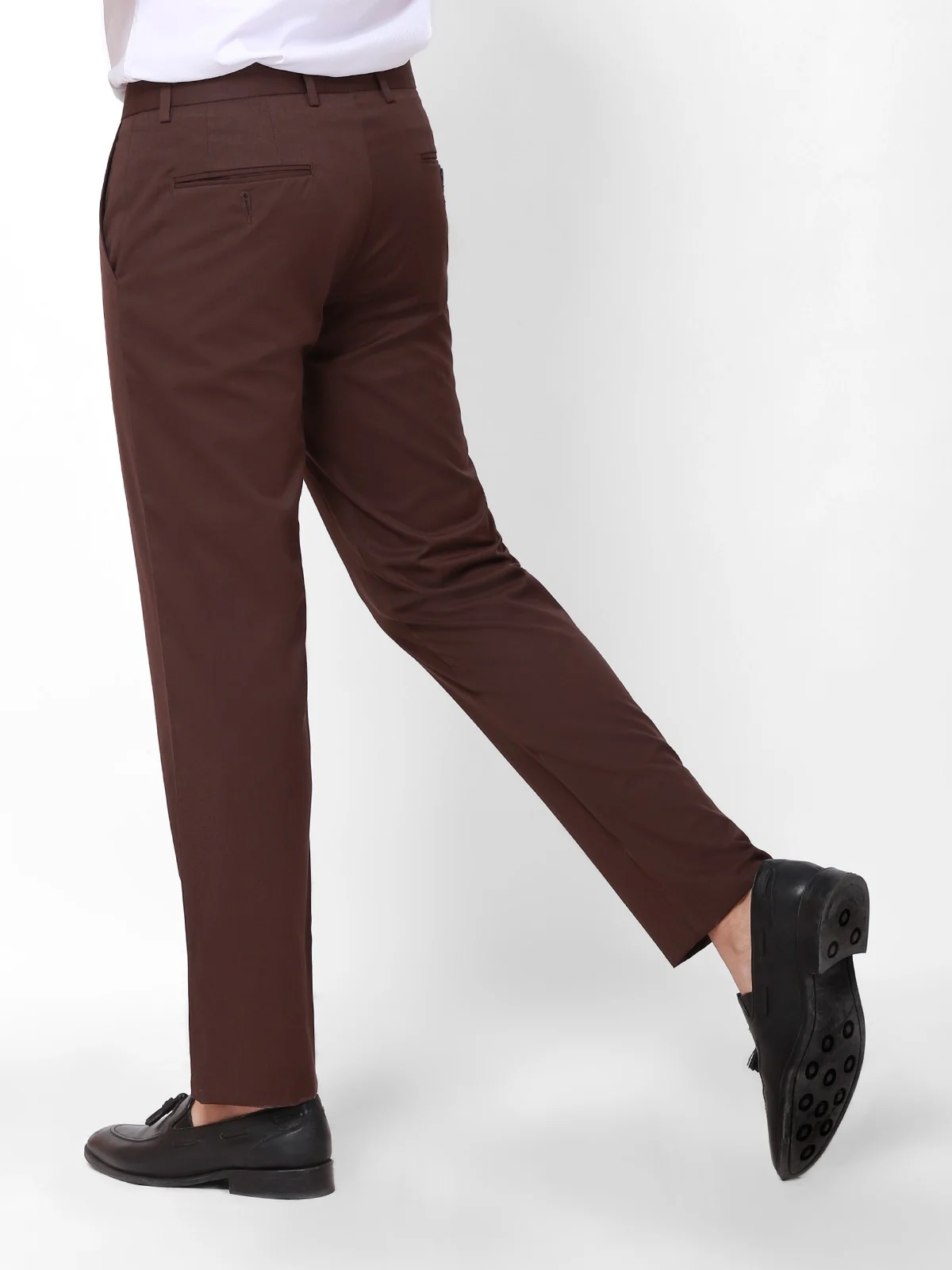 Men's Dark Brown Pant - EMBPF20-022 - Image 3