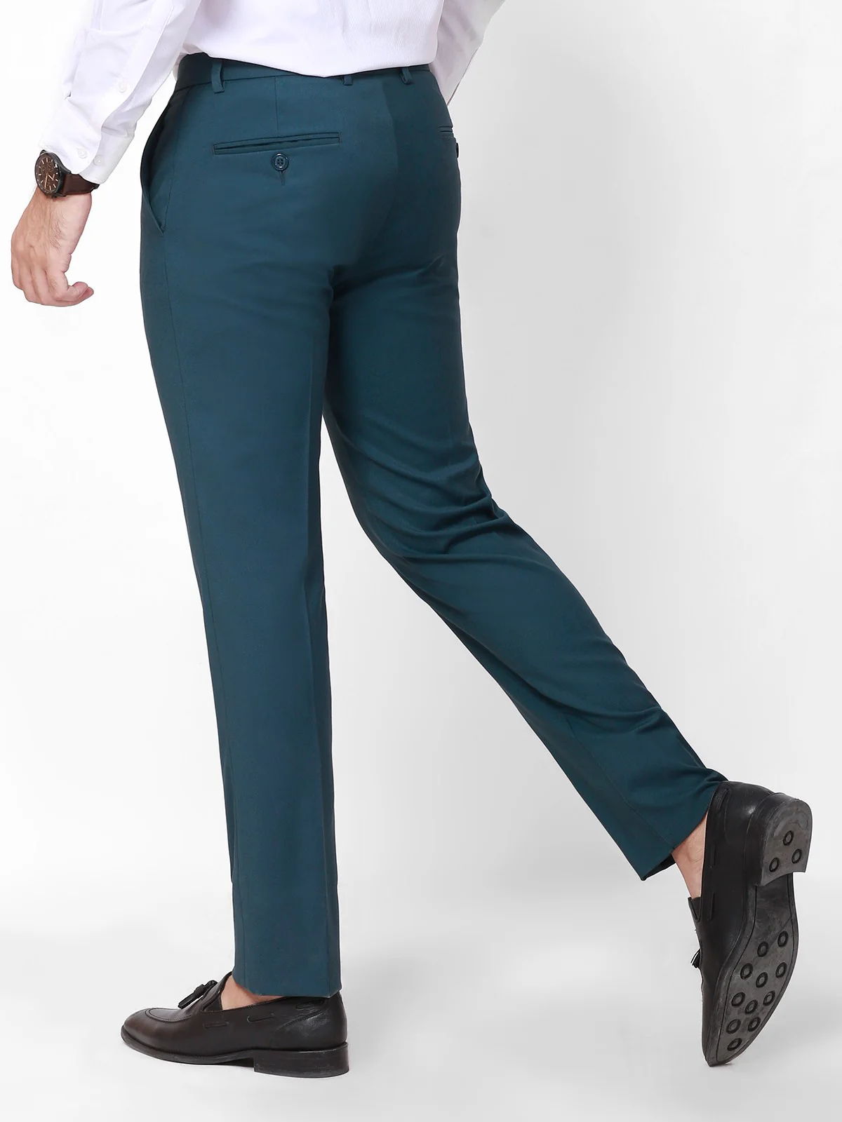 Men's Dark Teal Pant - EMBPF20-029 - Image 3