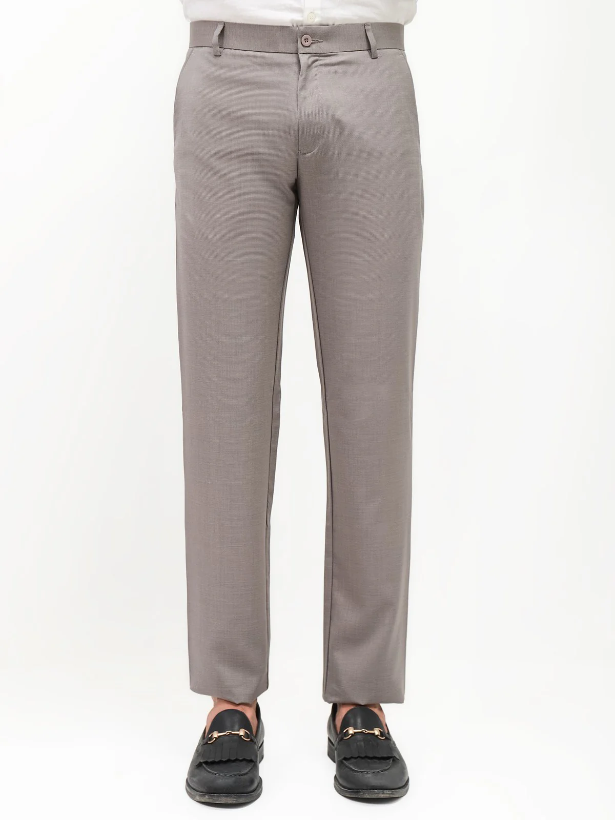 Men's Grey Dress Pant - EMBPF21-15212