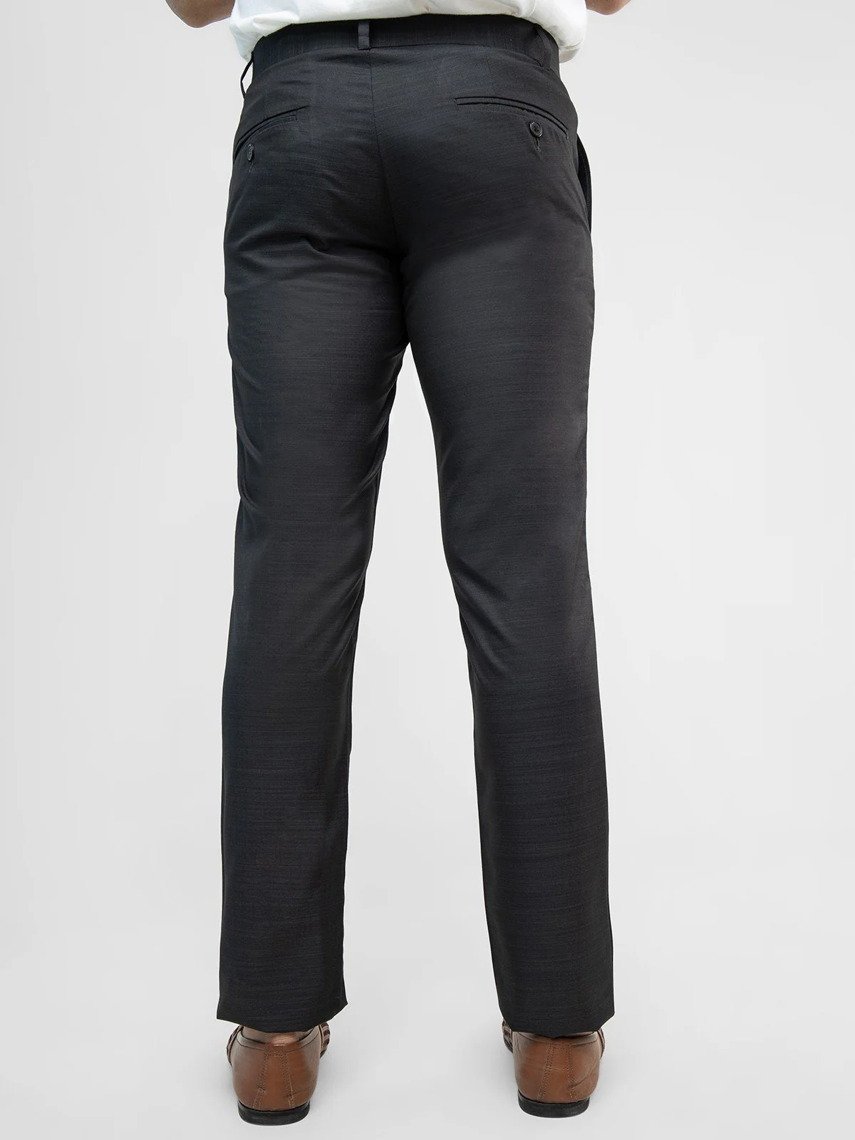 Men's Black Formal Pant - EMBPF21-15217 - Image 3