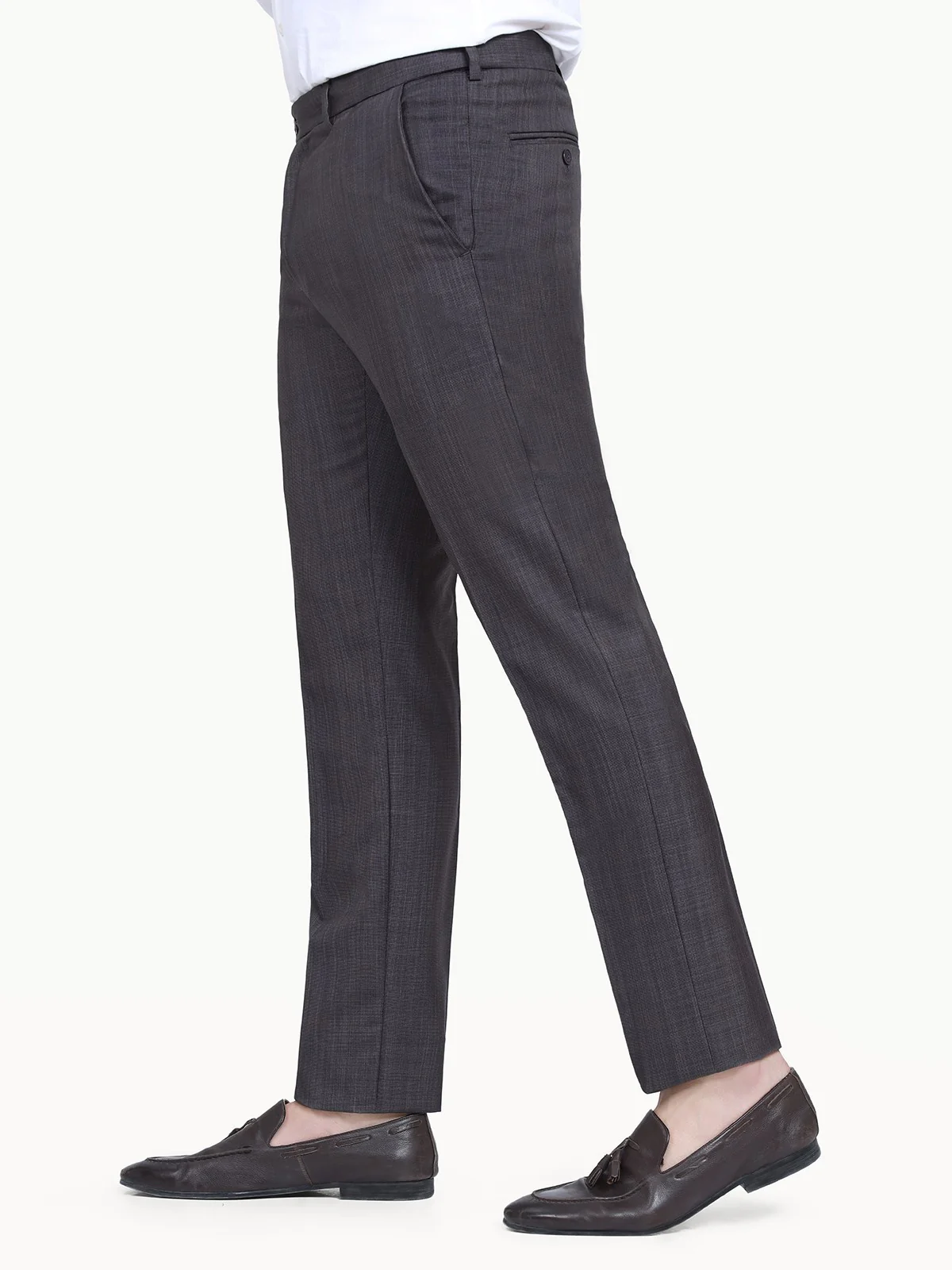 Men's Dark Grey Formal Pant - EMBPF22-15215 - Image 2