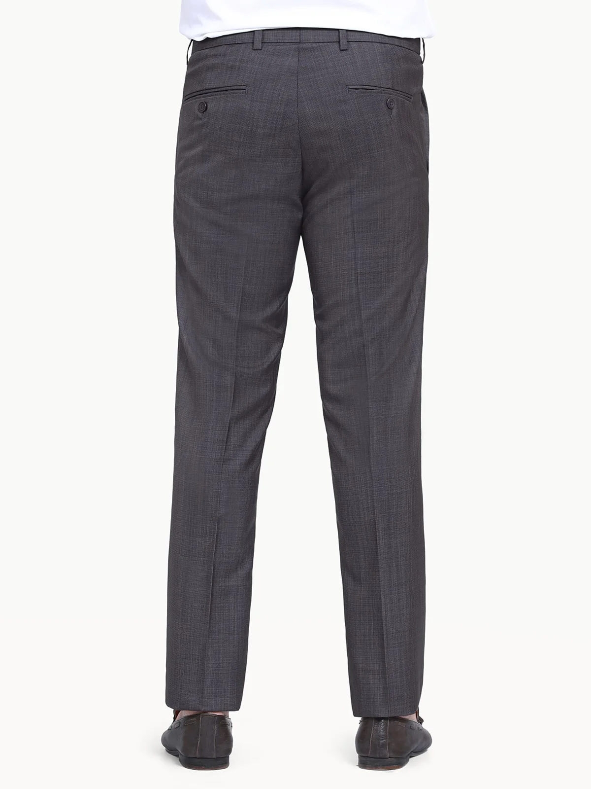 Men's Dark Grey Formal Pant - EMBPF22-15215 - Image 6