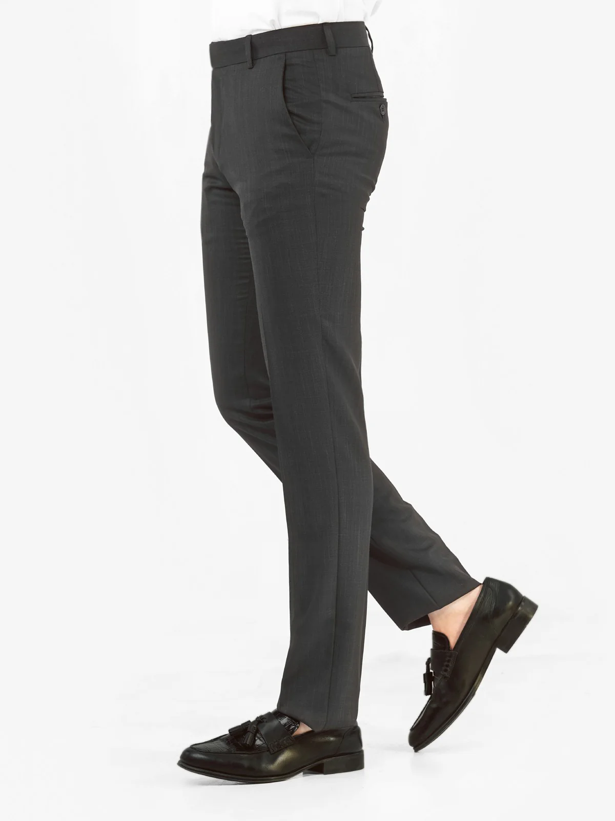 Men's Charcoal Dress Pant - EMBPF22-15222 - Image 2