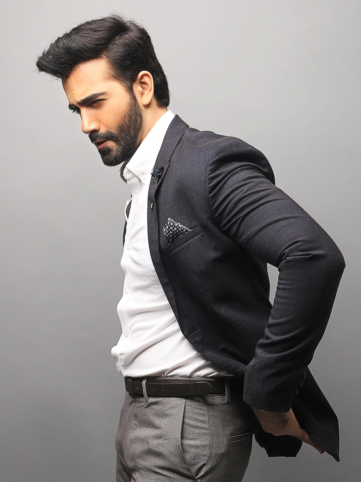 Men's Deep Blue Blazer - EMTB18-6646 - Image 4