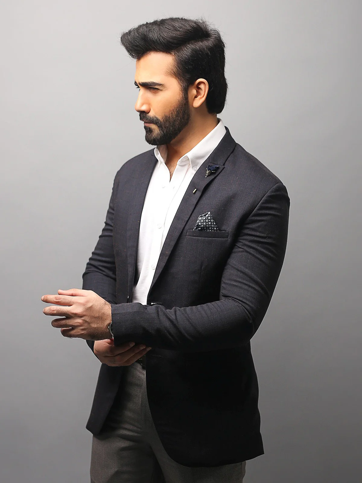 Men's Deep Blue Blazer - EMTB18-6646 - Image 5