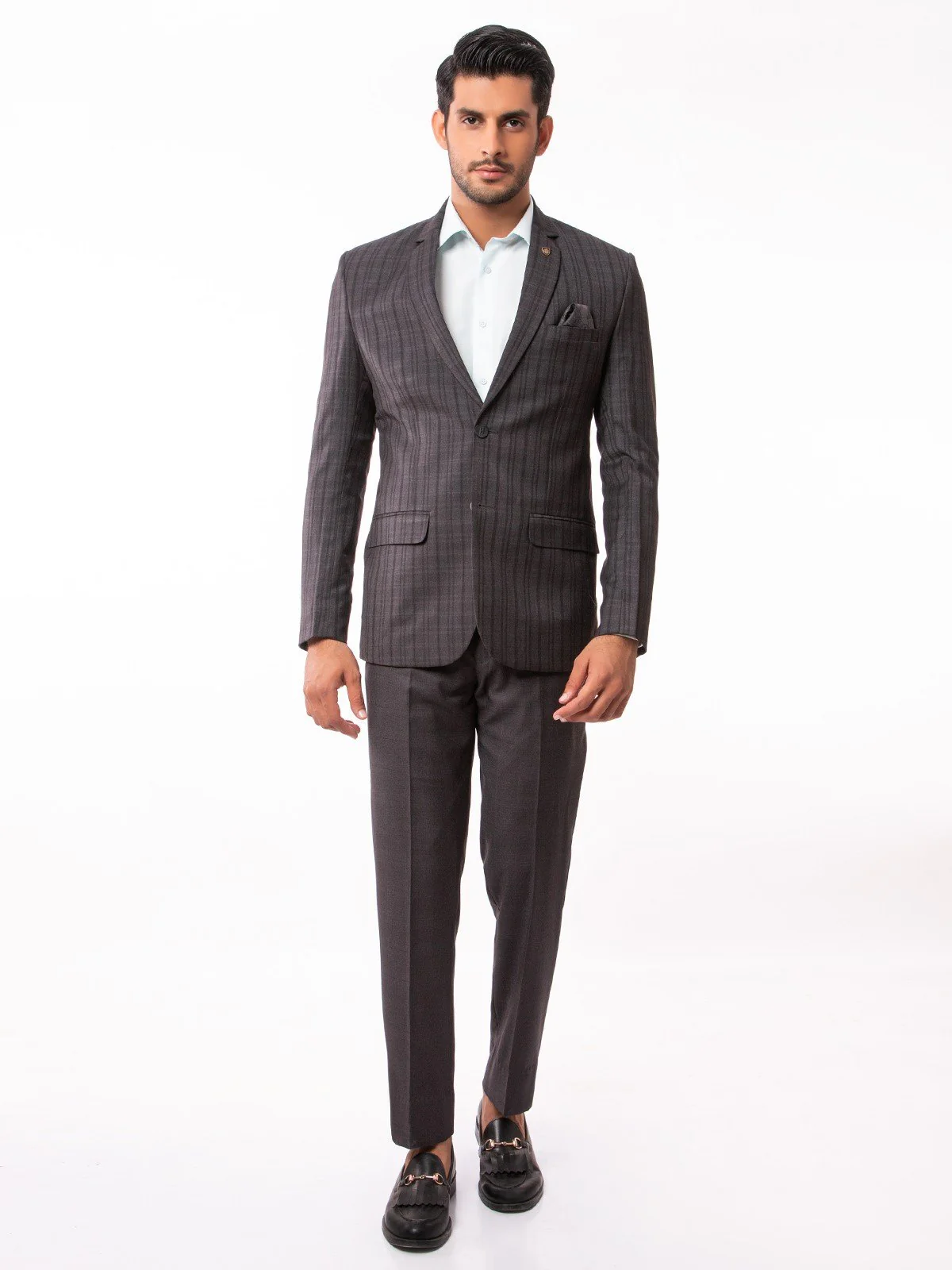 Men's Charcoal Blazer - EMTB19-6657 - Image 3