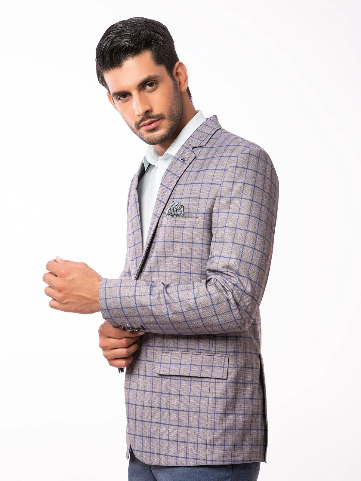 Men's Grey Blazer - EMTB19-6690 - Image 2