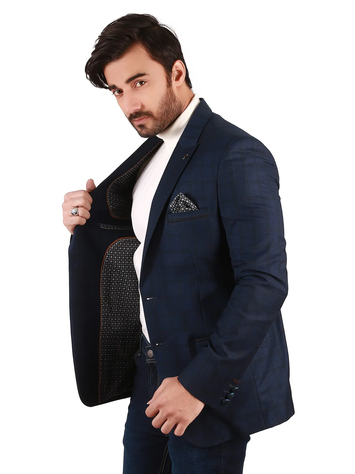 Men's New Navy Blazer - EMTB19-6708 - Image 2
