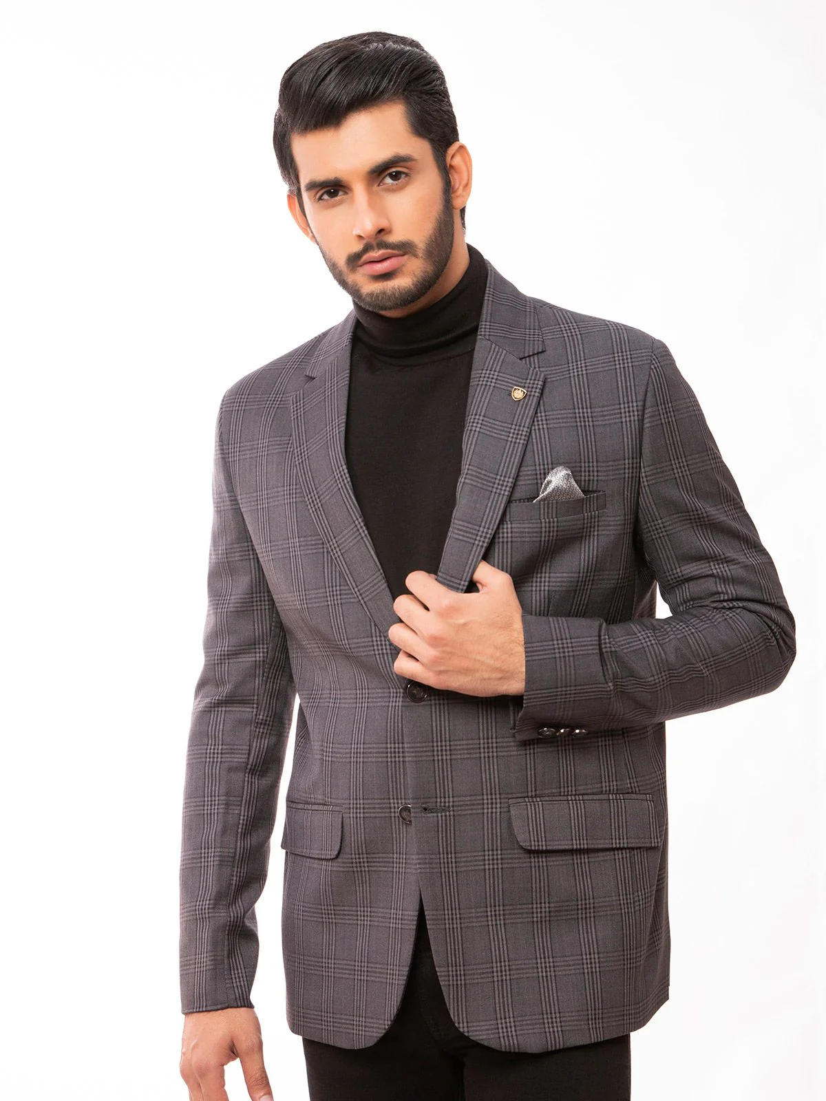 Men's Dark Grey Blazer - EMTB19-6712