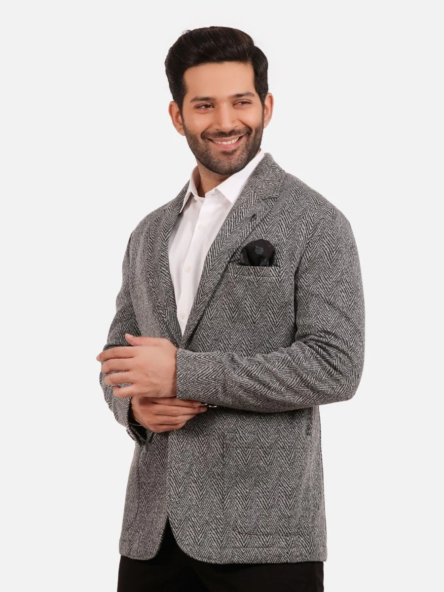 Men's Grey Blazer - EMTB20-6714 - Image 2