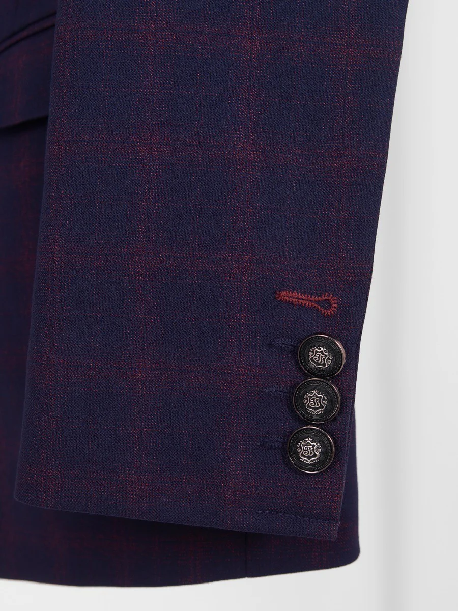 Men's Purple Blazer - EMTB20-6717 - Image 3