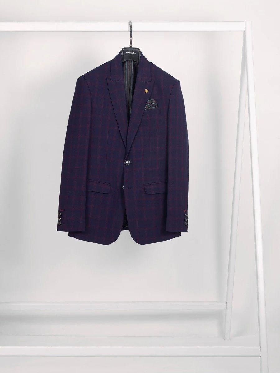 Men's Purple Blazer - EMTB20-6717 - Image 4