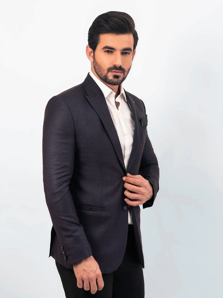 Men's Ink Blue Blazer - EMTB20-6722 - Image 2