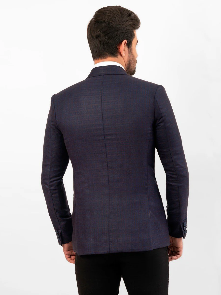 Men's Ink Blue Blazer - EMTB20-6722 - Image 5