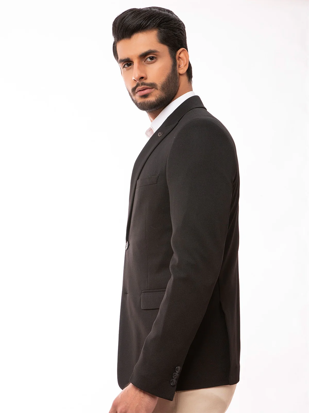 Men's Black Blazer - EMTB20-8136 - Image 2