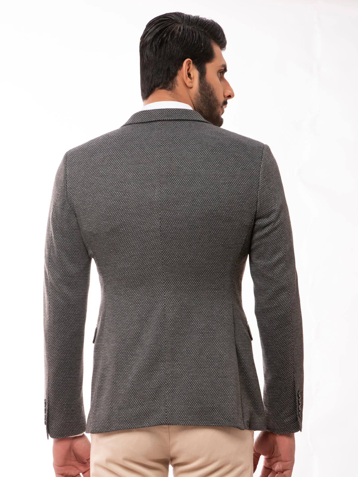 Men's Dark Grey Blazer - EMTB20-8137 - Image 4