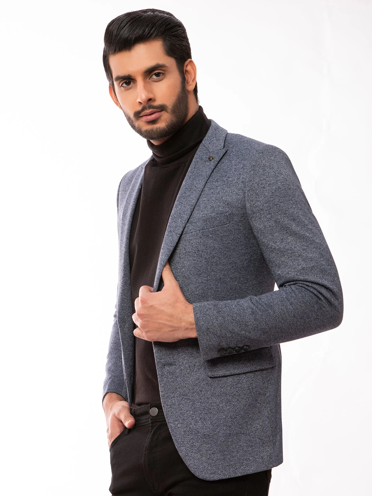 Men's Mid Blue Blazer - EMTB20-8138 - Image 2