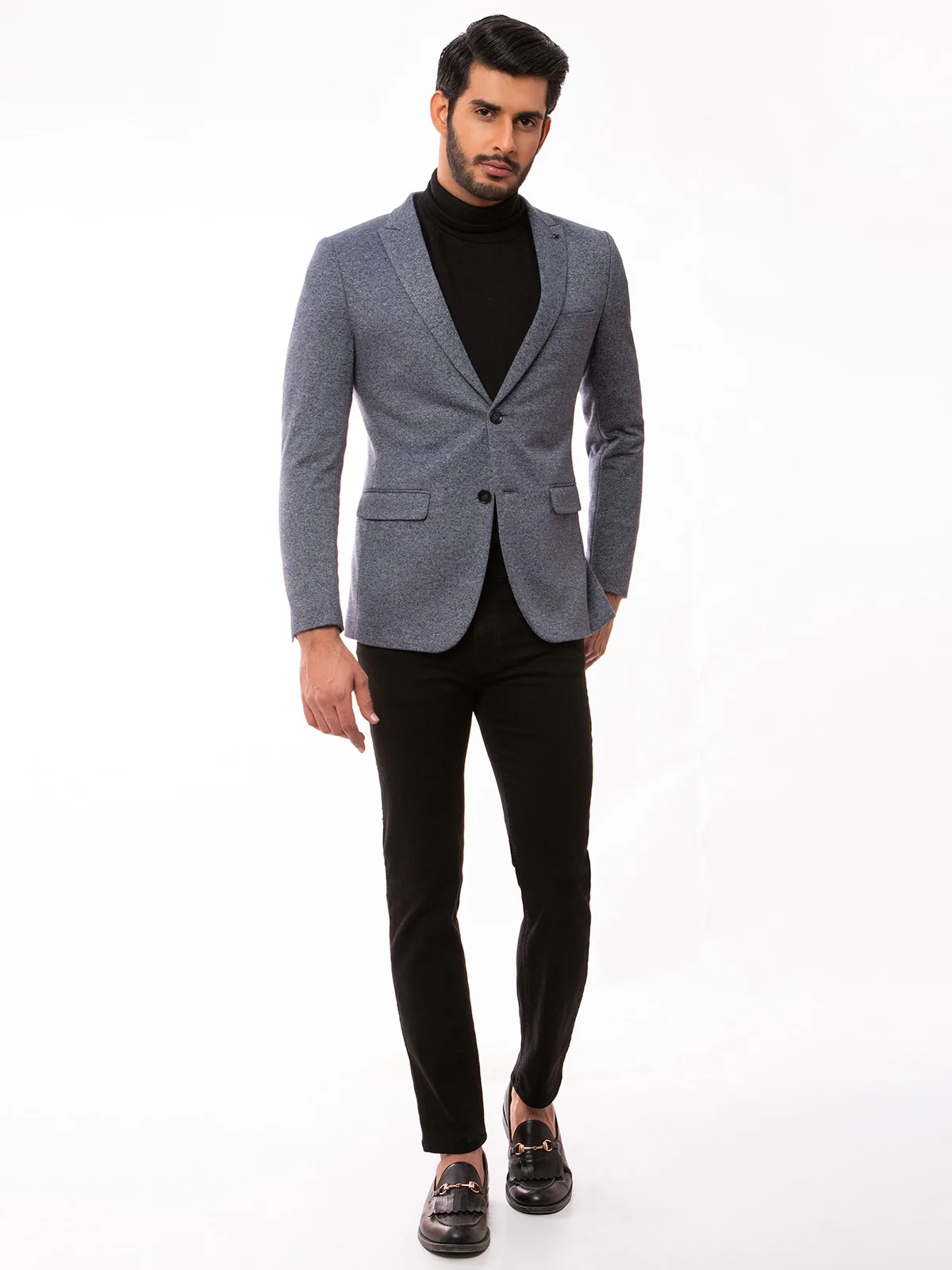 Men's Mid Blue Blazer - EMTB20-8138 - Image 3