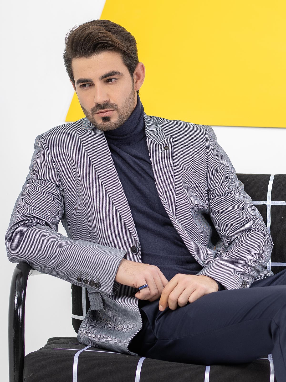 Men's Slate Blue Blazer - EMTB20-8139