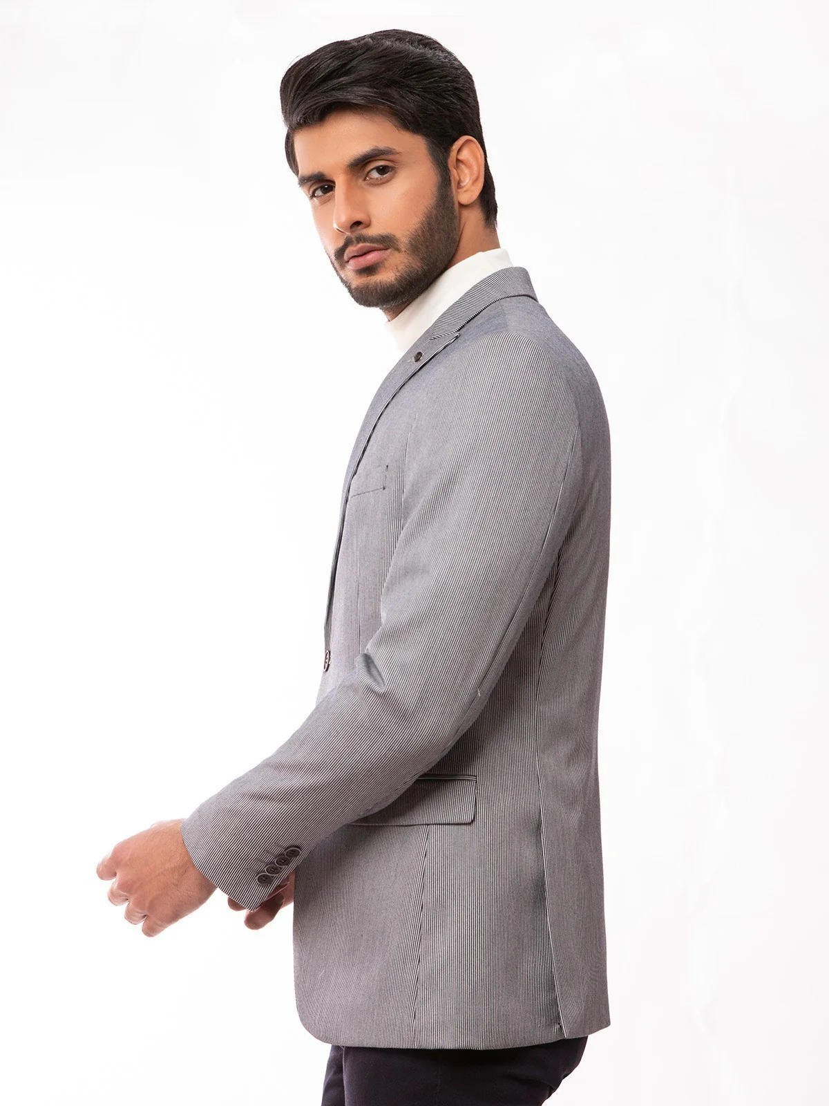 Men's Slate Blue Blazer - EMTB20-8139 - Image 3