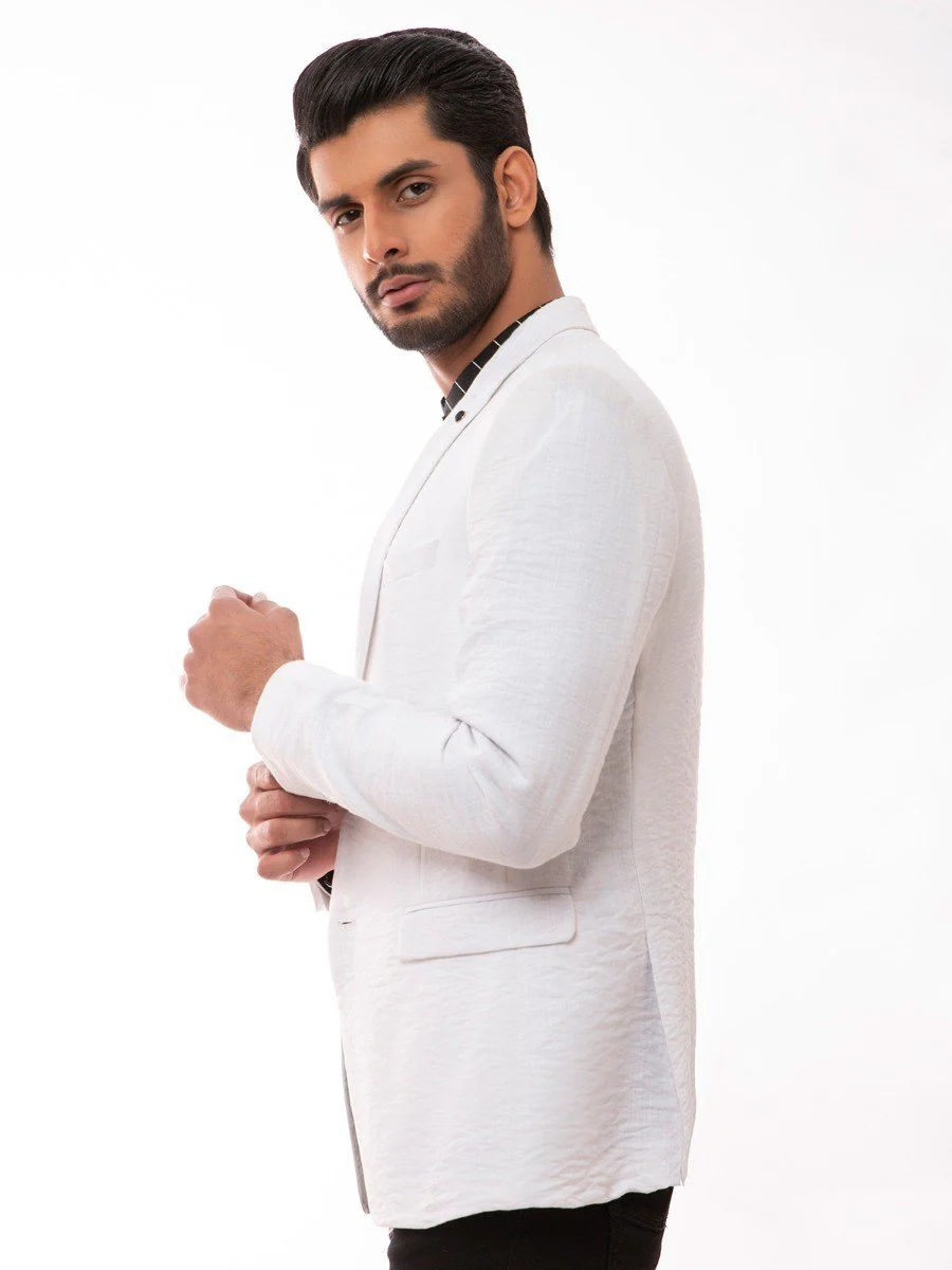 Men's White Blazer - EMTB20-8142 - Image 3