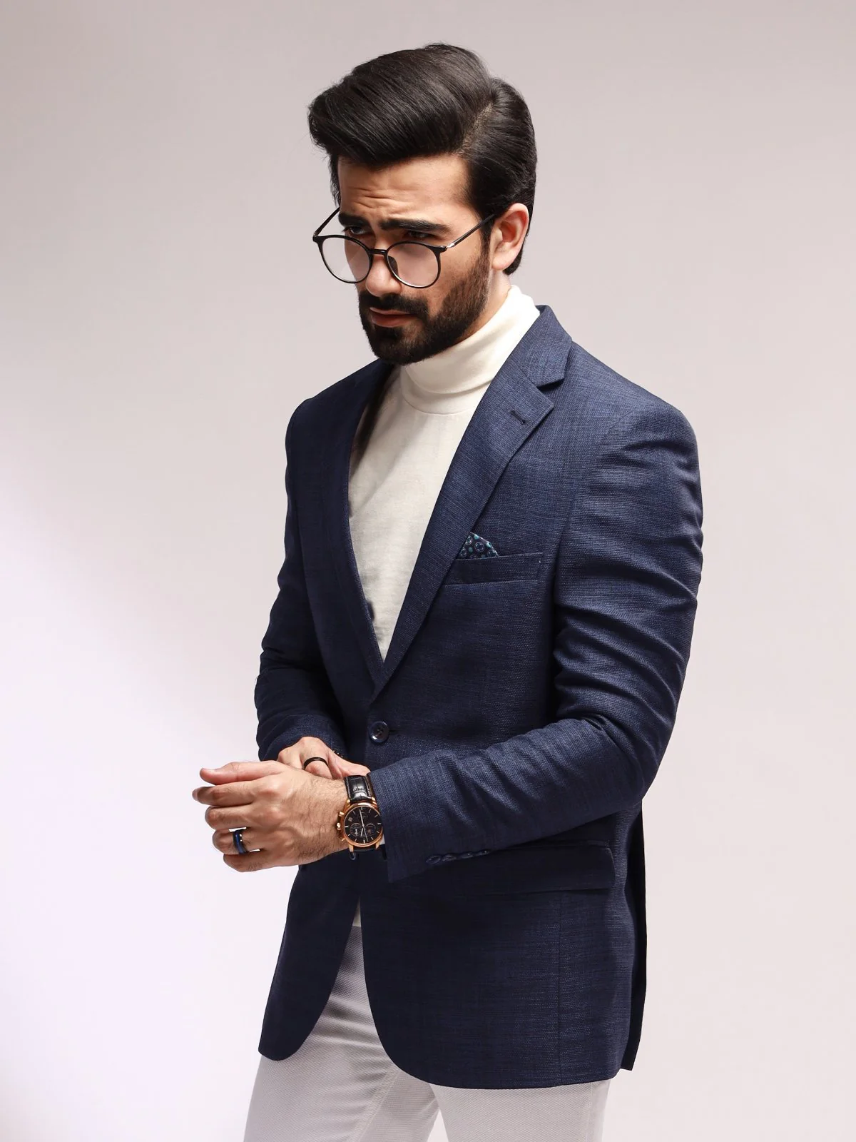 Men's Navy Blazer - EMTB20-8155 - Image 2