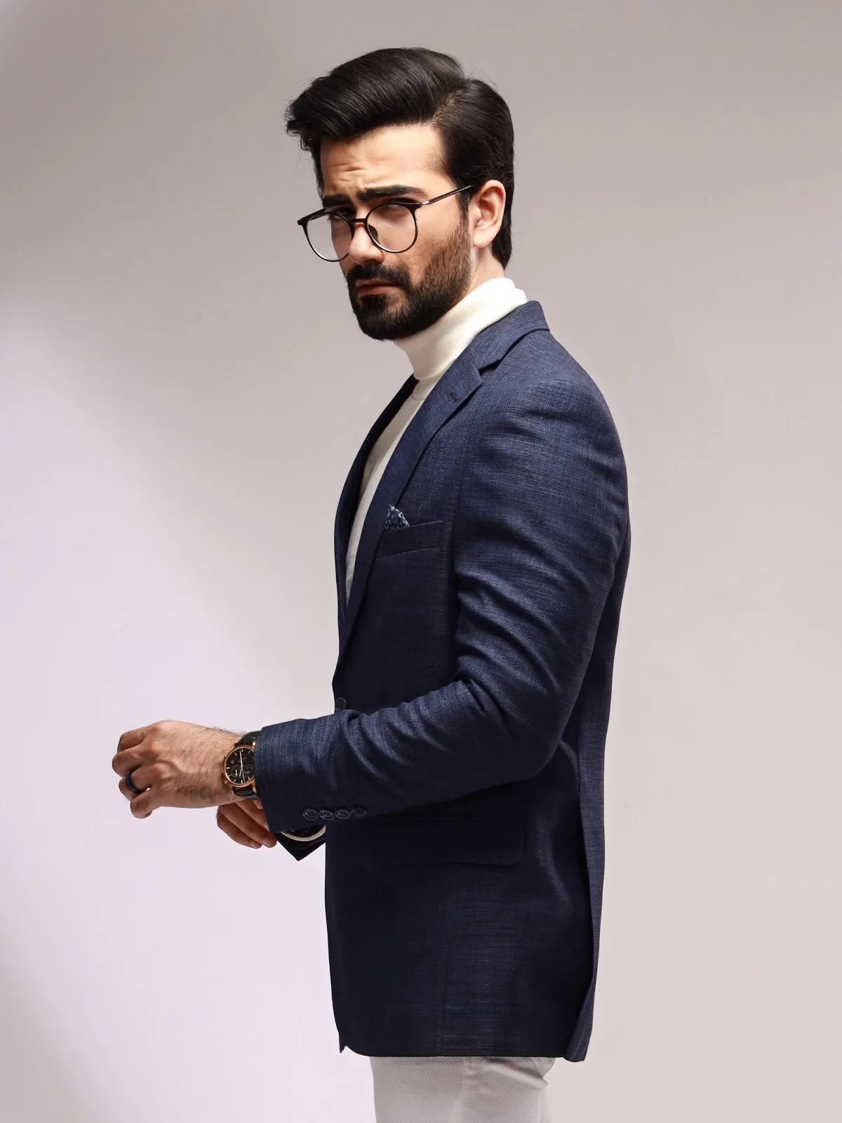 Men's Navy Blazer - EMTB20-8155 - Image 3