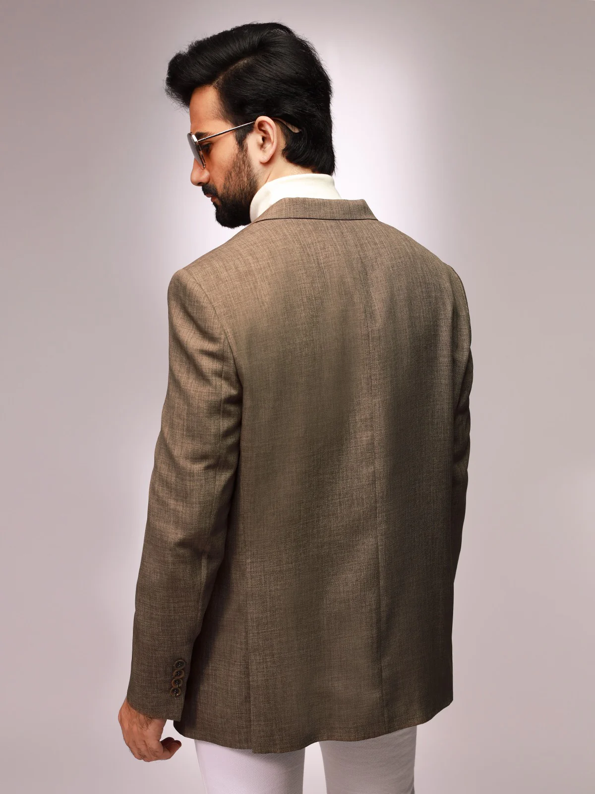 Men's Light Brown Blazer - EMTB20-8156 - Image 2