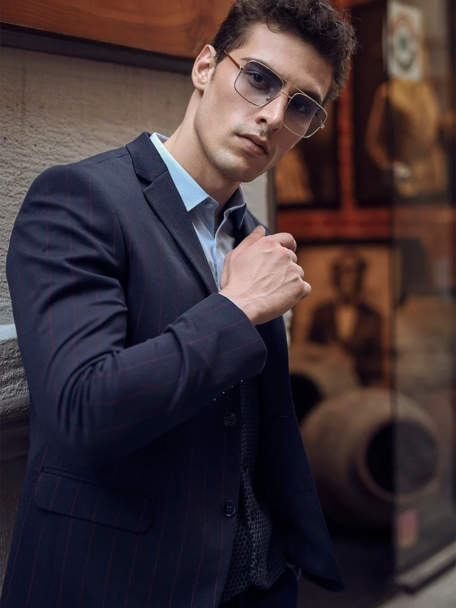 Men's Deep Blue Blazer - EMTB20-8163 - Image 4