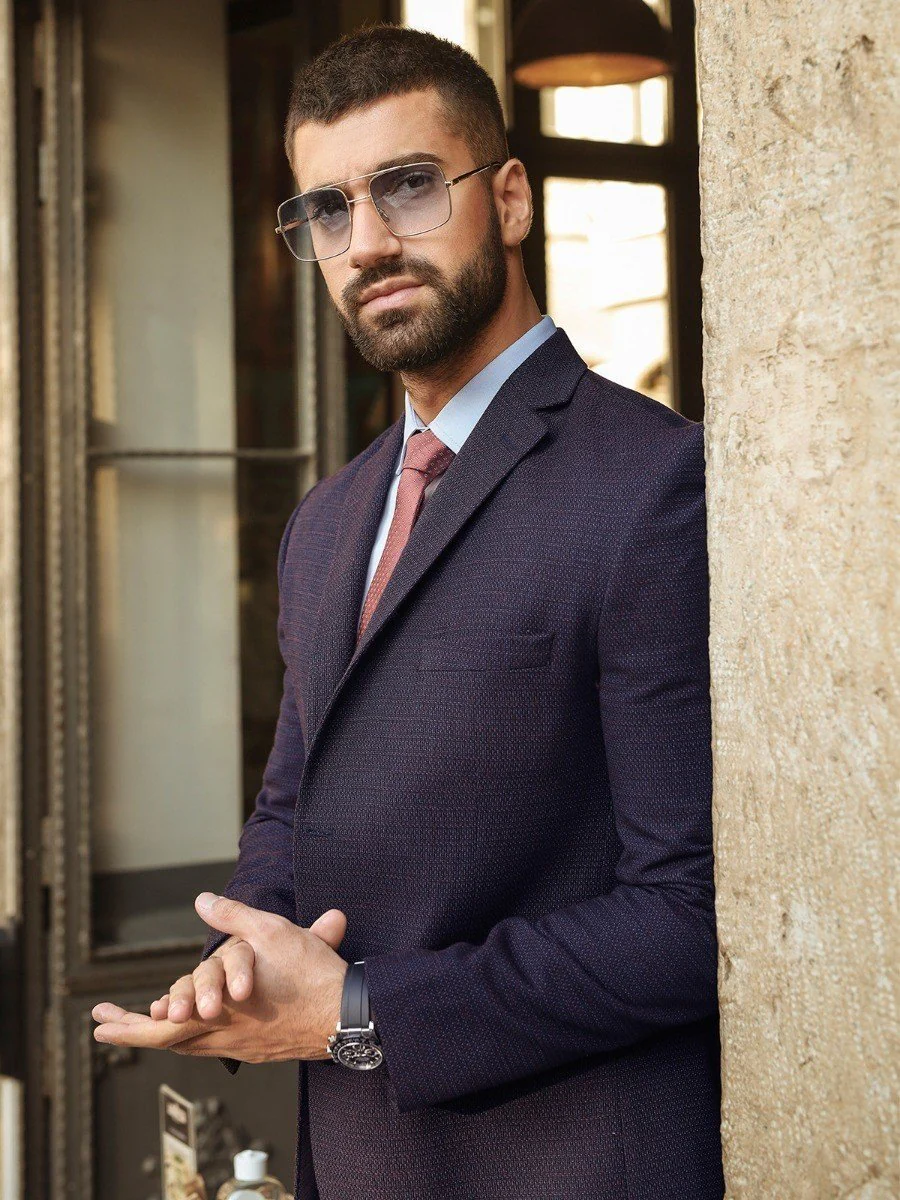 Men's Purple Blazer - EMTB20-8170 - Image 2