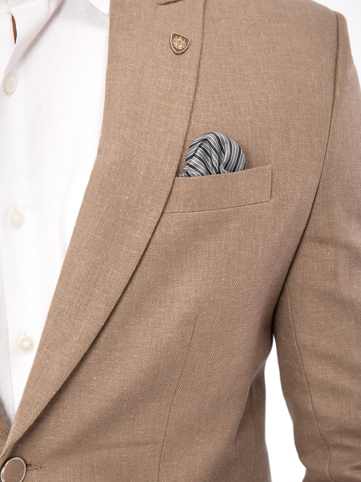 Men's Beige Blazer - EMTB21-6726 - Image 2