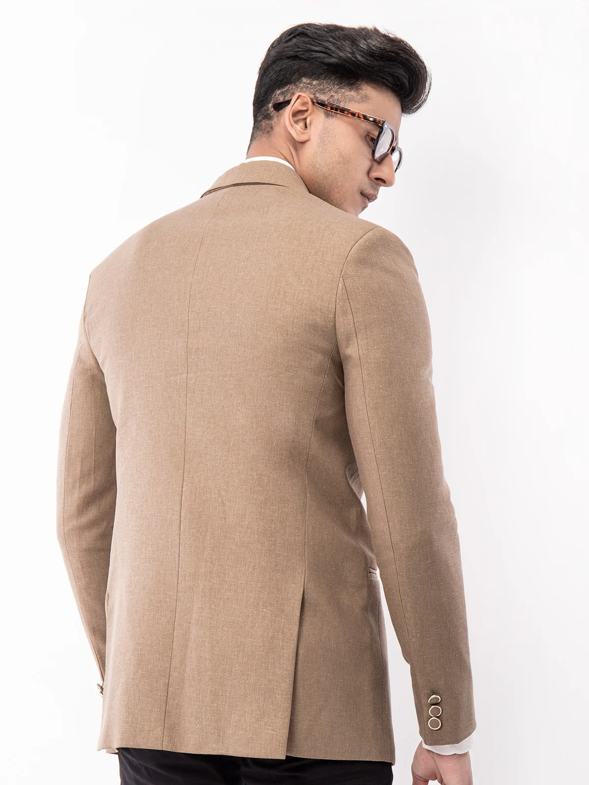 Men's Beige Blazer - EMTB21-6726 - Image 3